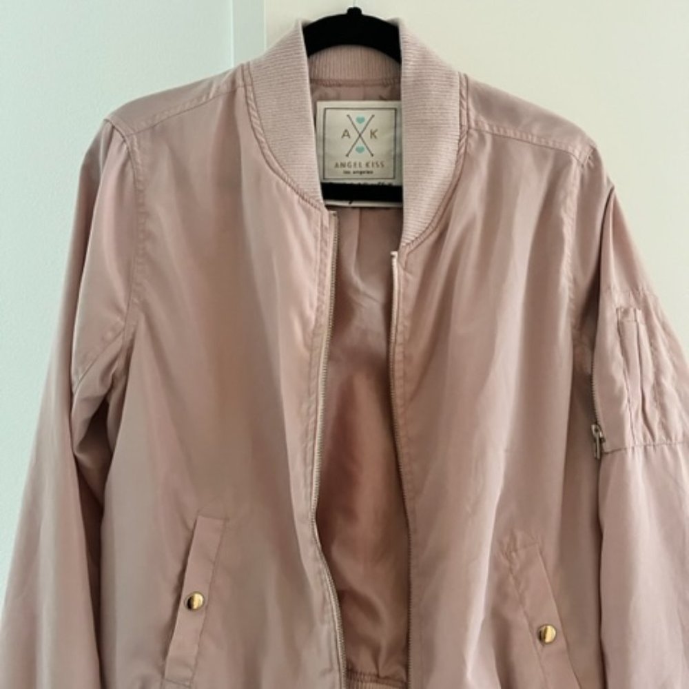 Powder Pink Bomber Jacket